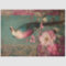 Oriental Garden Bird & Floral Collage Art