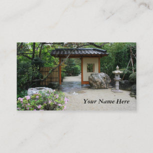 Oriental Garden Gate Business Card