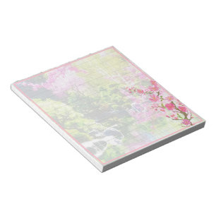 Oriental garden notepad