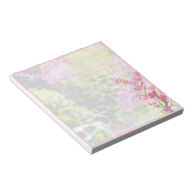 Oriental garden notepad (Angled)