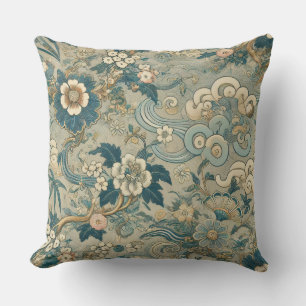 Oriental Garden Pattern Cushion