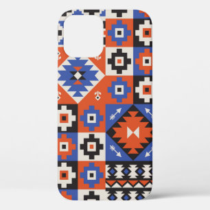 Oriental geometric seamless pattern. Ethnic design iPhone 12 Case