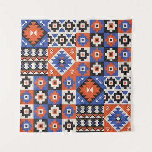 Oriental geometric seamless pattern. Ethnic design Tapestry