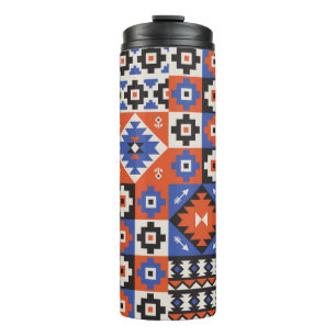 Oriental geometric seamless pattern. Ethnic design Thermal Tumbler