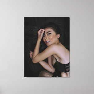 oriental girl canvas print