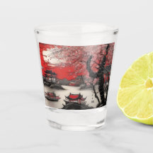 Oriental Ink Brush Drawing Chinese Scenery