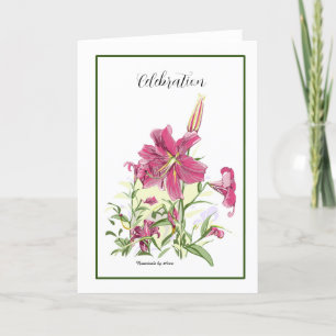 Oriental Lily card