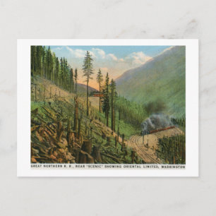 Oriental Limited Railroad, Washington Vintage Postcard