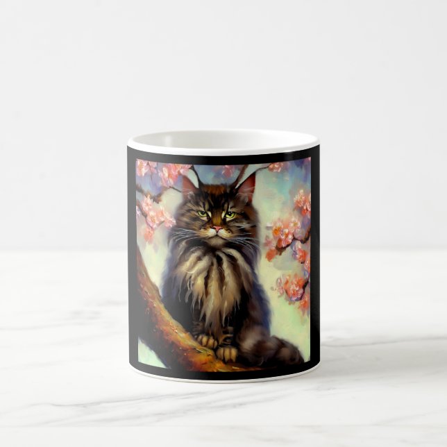 Oriental Longhair Cat  Coffee Mug (Center)
