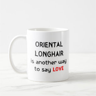oriental longhair love coffee mug