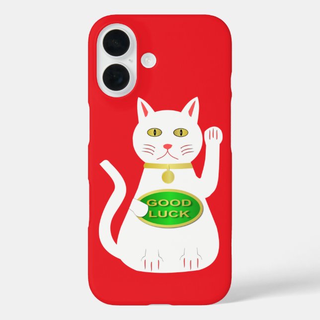 Oriental Lucky Cat Case-Mate iPhone Case (Back)