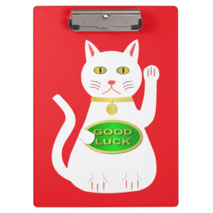 Oriental Lucky Cat Clipboard