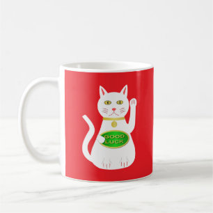 Oriental Lucky Cat Coffee Mug