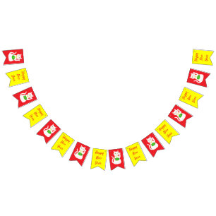 Oriental Lucky Cat Custom Chinese New Year Bunting