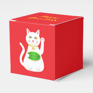 Oriental Lucky Cat Custom Chinese New Year Favour Box
