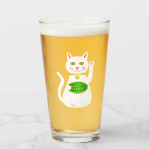 Oriental Lucky Cat Glass