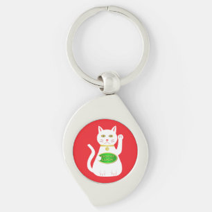 Oriental Lucky Cat Key Ring