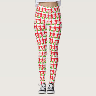 Oriental Lucky Cat Patterned Leggings