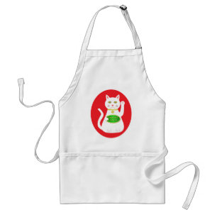 Oriental Lucky Cat Standard Apron