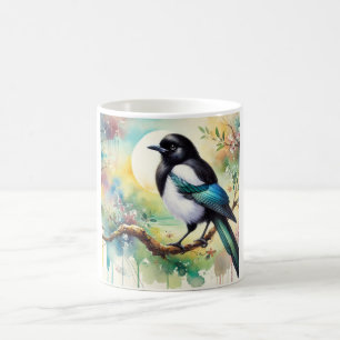 Oriental Magpie 310724AREF130 - Watercolor Coffee Mug