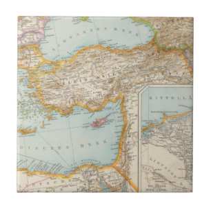 Oriental Mediterranean Map Tile