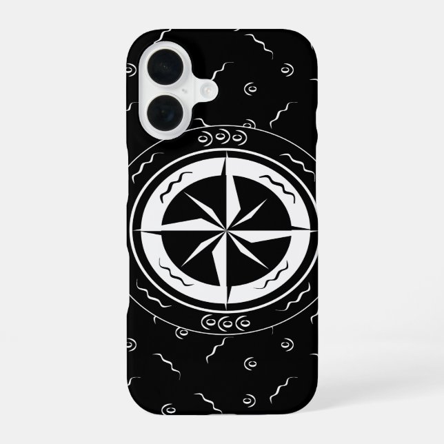 Oriental Midnight Star iPhone 16 Case (Back)