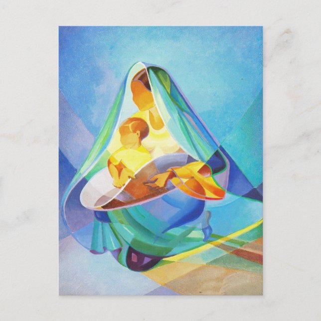 Oriental nativity scene, Mary, Jesus, Bethlehem Postcard (Front)