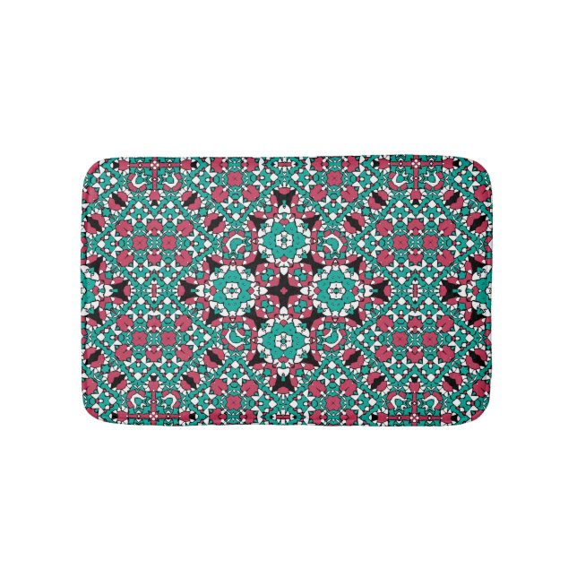 Oriental ornament bath mat (Front)