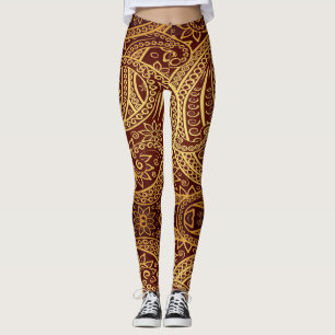 Oriental Ornament - Power Yoga Leggings