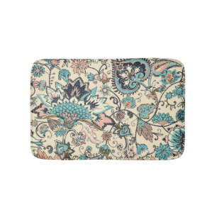 Oriental Paisley: Stylised Textile Elegance. Bath Mat