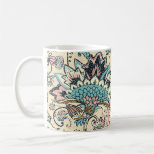 Oriental Paisley: Stylised Textile Elegance. Coffee Mug