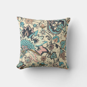 Oriental Paisley: Stylised Textile Elegance. Cushion