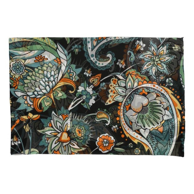 Oriental paisley: traditional Turkish motif. Pillowcase (Front)