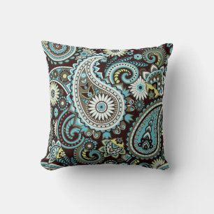 Oriental Paisley Vintage Seamless Pattern Cushion