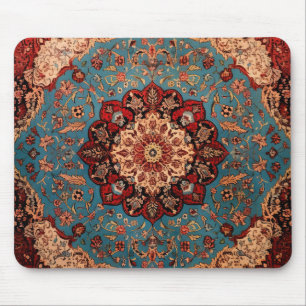Oriental Persian Carpet Sapphire Red Mouse Mat