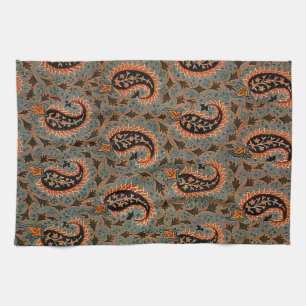Oriental  Persian Paisley Carpet Tea Towel