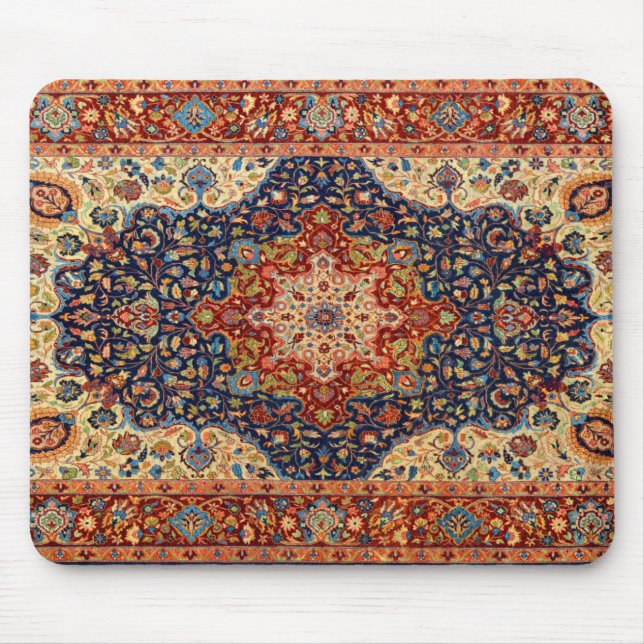 Oriental Persian Turkish Carpet  Pattern Mouse Mat (Front)