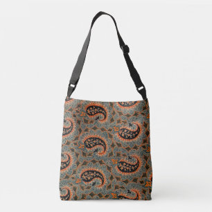 Oriental Persian , Turkish Paisley Pattern Crossbody Bag