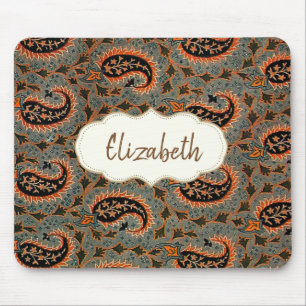 Oriental Persian , Turkish Paisley  -Personalised Mouse Mat