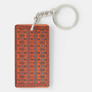 Oriental Persian Turkish Pattern,Carpet Key Ring