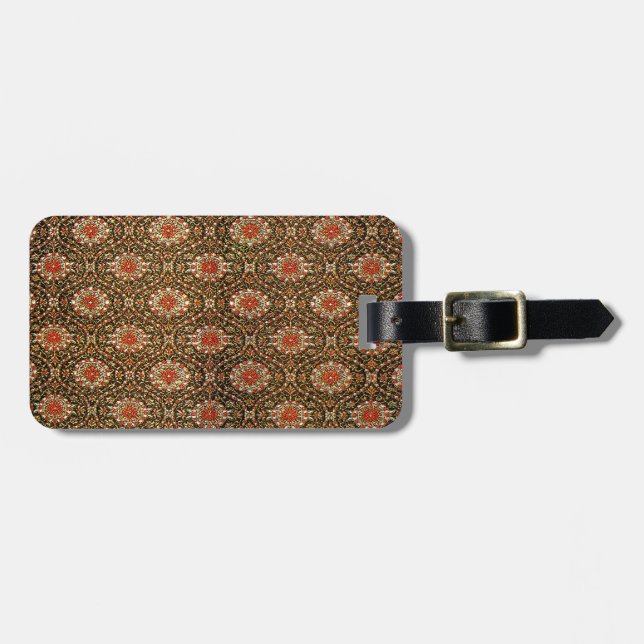 Oriental Persian , Turkish Pattern Luggage Tag (Front Horizontal)