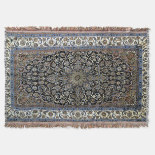 Oriental  Persian Turkish Pattern Throw Blanket