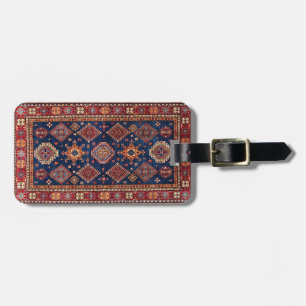 Oriental Persian Turkish Rug Pattern Luggage Tag