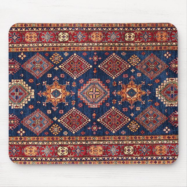 Oriental Persian Turkish Rug Pattern Mouse Mat (Front)