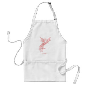 Oriental Phoenix Custom Name Standard Apron