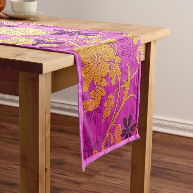 ORIENTAL Pink Golden - Tablecloth, Runner (In Situ)