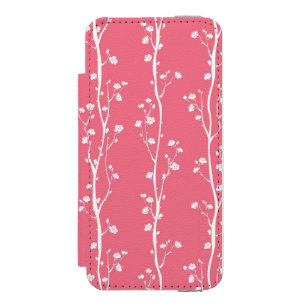 Oriental plum blossom pattern incipio watson™ iPhone 5 wallet case