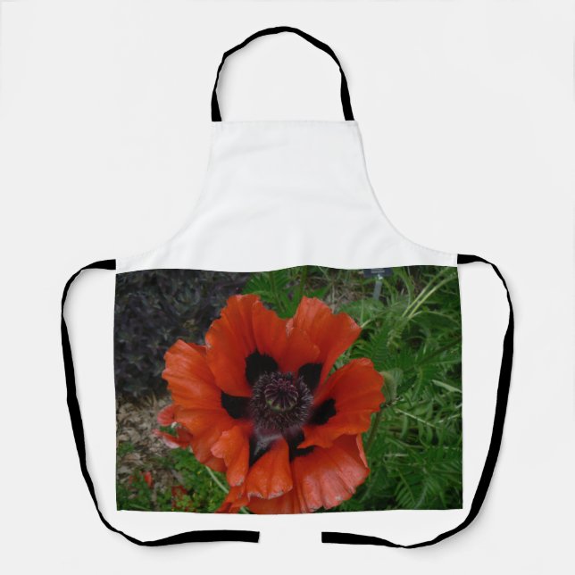 Oriental poppy  apron (Front)