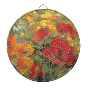 Oriental Poppy Field Dartboard