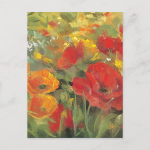 Oriental Poppy Field Postcard